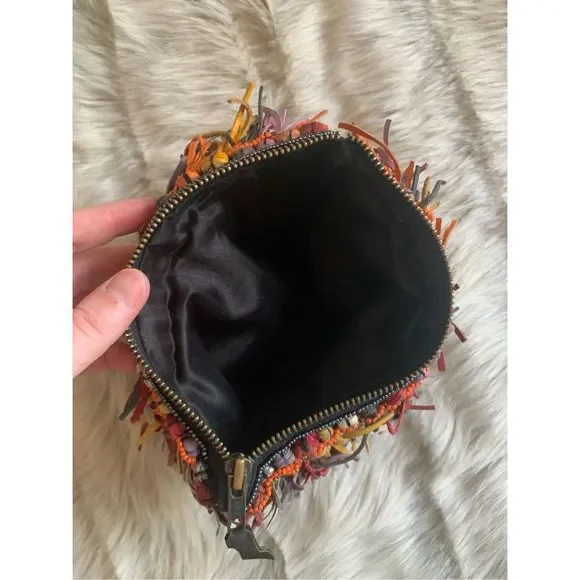 Anthropologie Confetti Fringe Clutch - Picture 5 of 5